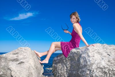 Alone on the rocks Alone on the rocks