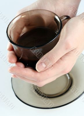 Cup with coffee