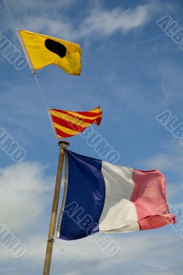 signal flags for a boat