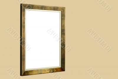 Empty frame on wall