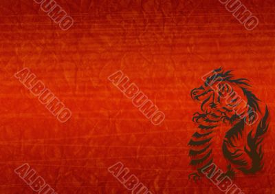 Abstract grunge background with a dragon Abstract grunge background with a dragon