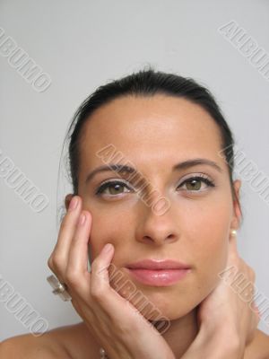 beautiful girl smiling