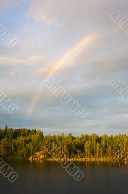 Evening rainbow