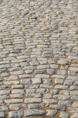 Cobblestone road