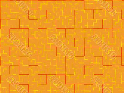 Abstract orange tiles background.