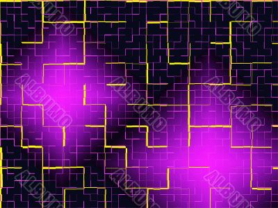 Abstract black and violet tiles background.