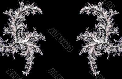 Metallic flowers.