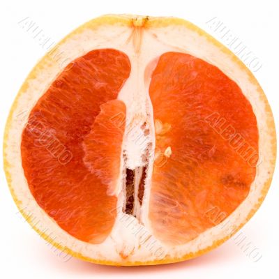 cut grapefruit