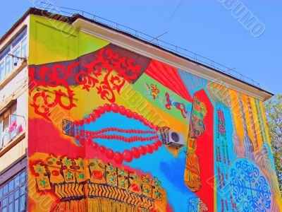 Urban art picture on wall Urban art picture on wall