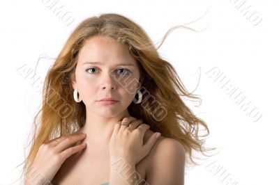 pensive woman pensive woman