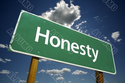 Honesty Road Sign