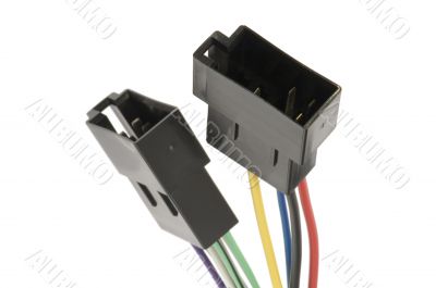 cable with cutoff point closeup