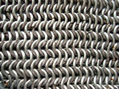 texture of antique chain mail