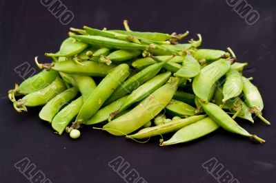 Green peas pods