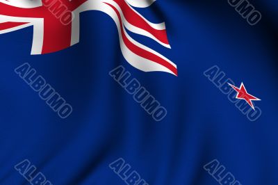 Rendered New Zealand Flag