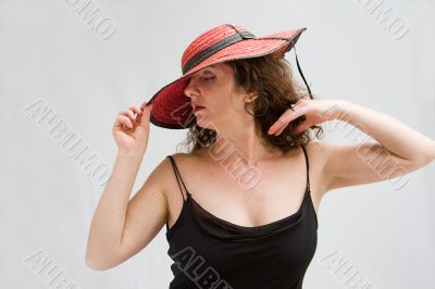 Woman with hat