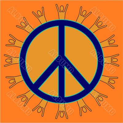 Orange Peaceful People