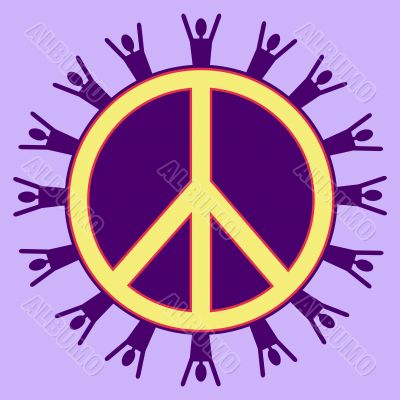 Purple Peaceful People