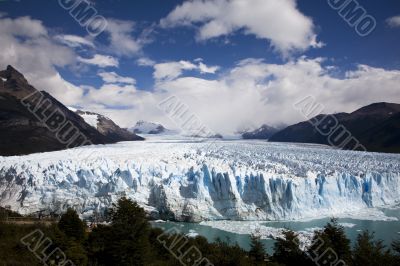 glacier ice in Patagonia