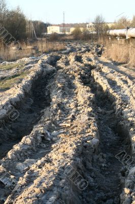 track in dirt