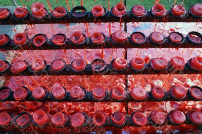 Red candles