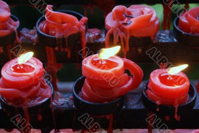 Red candles