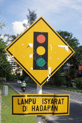 Yellow sign