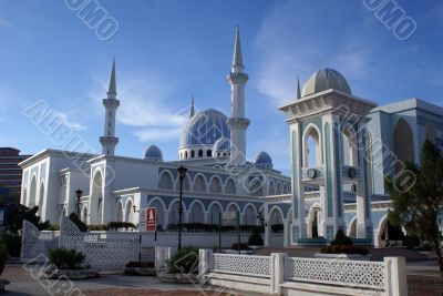White mosque Masjid Negeri