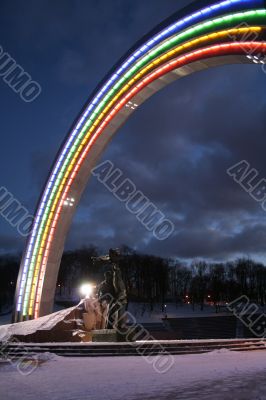 Nigth arch in the Kiev
