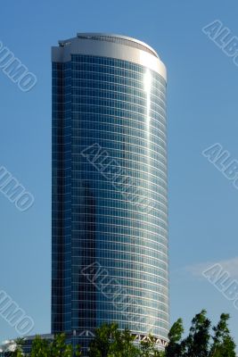 Modern high-altitude office building