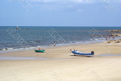 Beach and lighthouse