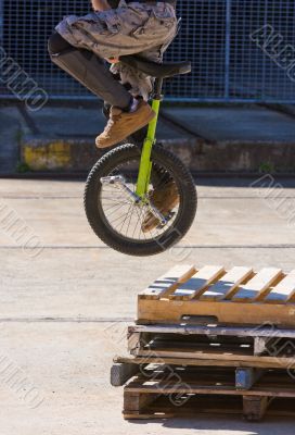 Unicycle Stunt