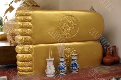 Buddha`s feet