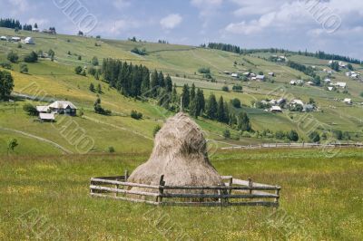 Romanian mountain village