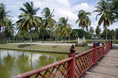 Pond in Sukhotai