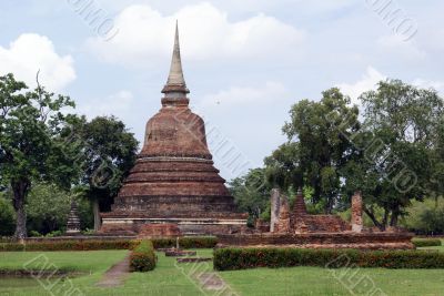 Stupa and ruins
