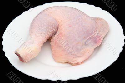 Raw chicken meat