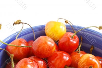 Close-up of fresh cherry in bowl