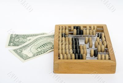 abacus and money