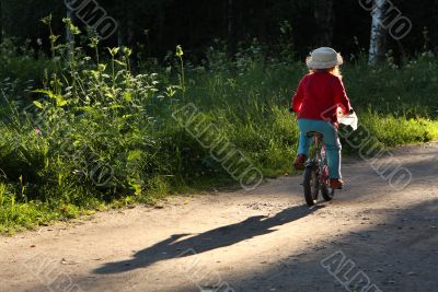 girl on a bicycle