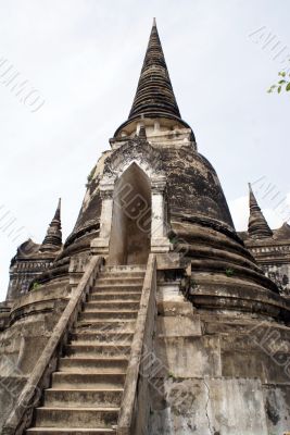 Staircase and pagoda
