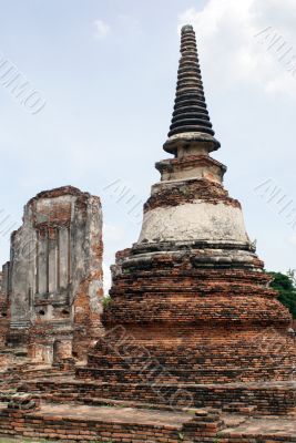 Stupa and ruins