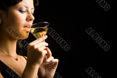 Woman drinking