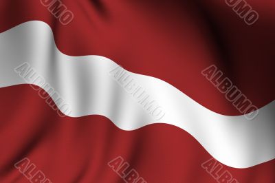 Rendered Latvian Flag Rendered Latvian Flag