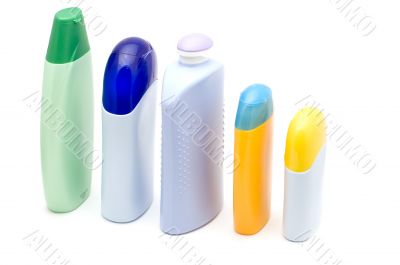 Set of bottle for shampoo