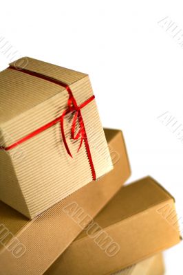 stack of cardboard boxes