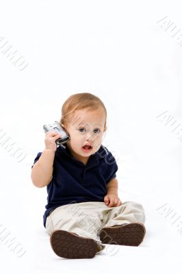 Baby with phone
