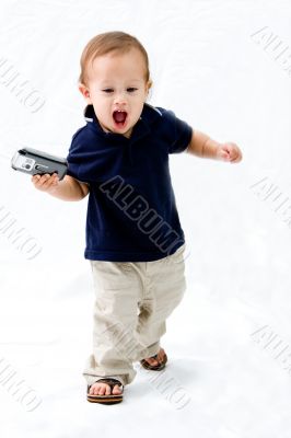 Baby with phone Baby with phone