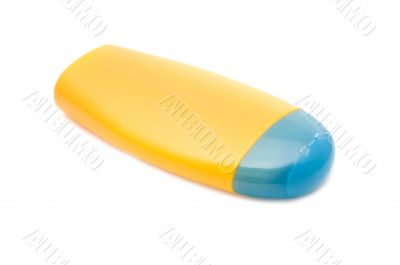 Plastic yellow bottle