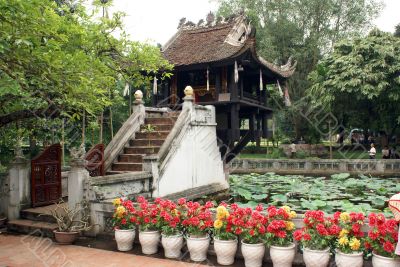 Chua Mot Cot in Hanoi